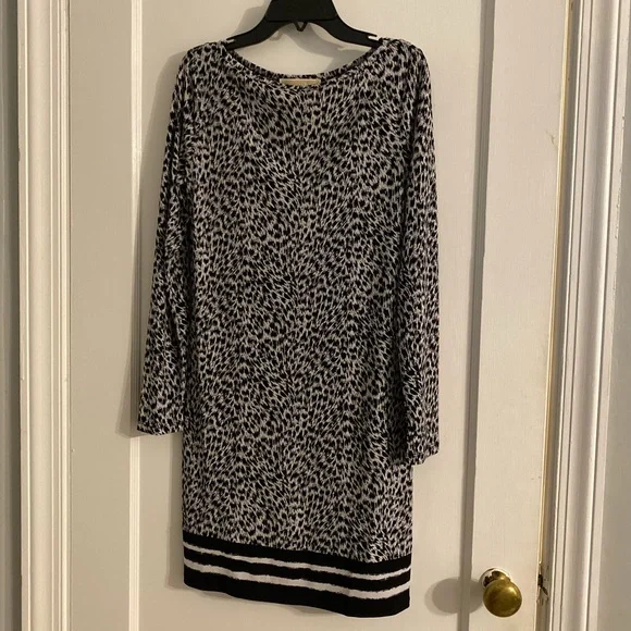 michael kors animal print dress long sleeve MICHAEL Michael Kors | Dresses | Sold Michael Kors Leopard Zipper Dress